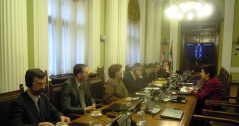 19 February 2013 The members of the National Assembly’s Parliamentary Friendship Group with Cyprus in meeting the Cypriot Ambassador to Serbia